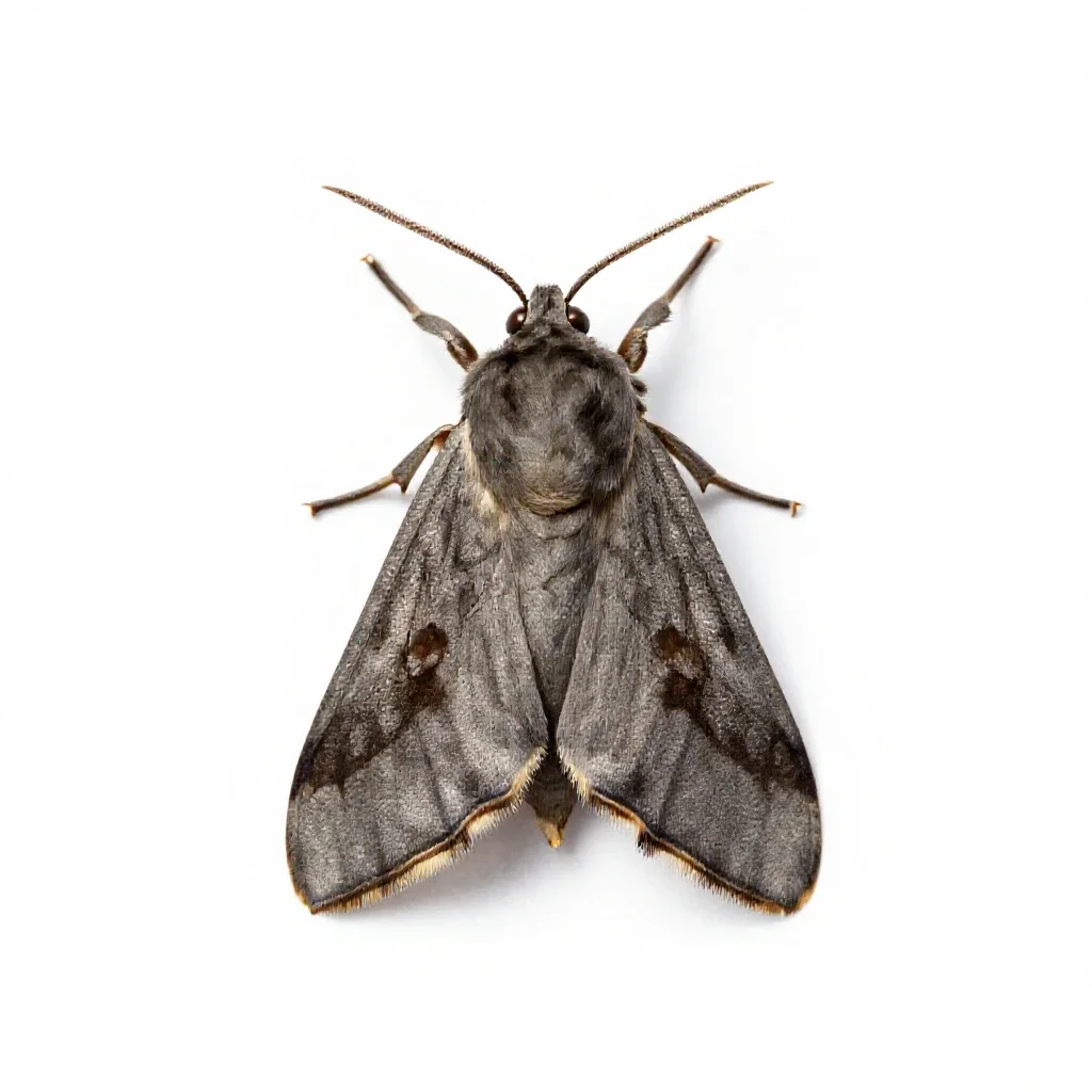 Potato moth isolated on a white background