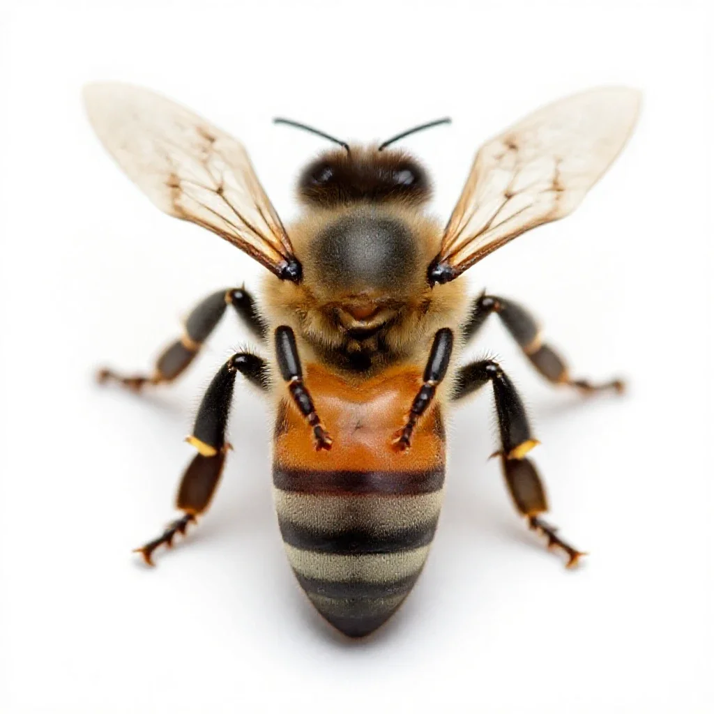 Queen bee isolated on a white background
