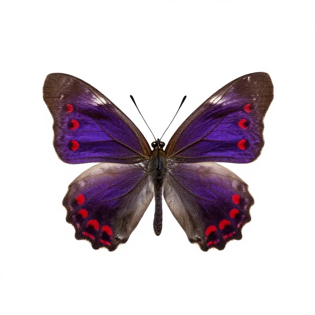 Red-spotted purple isolated on a white background