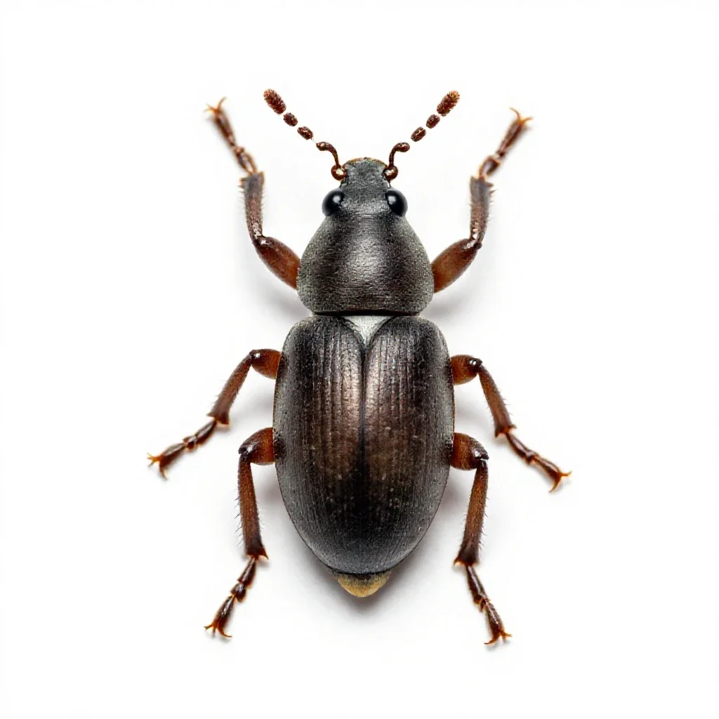 Rice weevil isolated on a white background