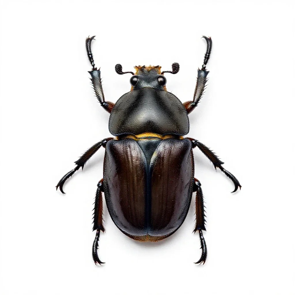 Rose chafer isolated on a white background