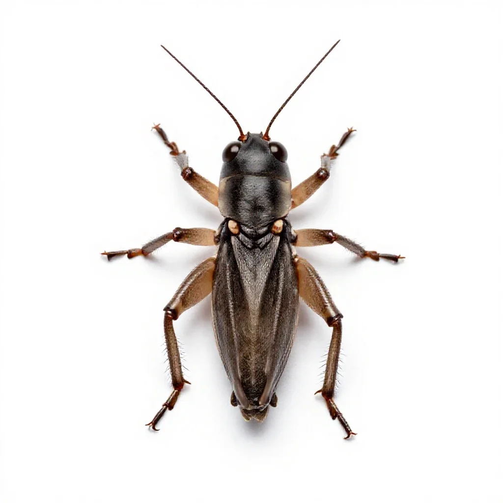 Sand cricket isolated on a white background