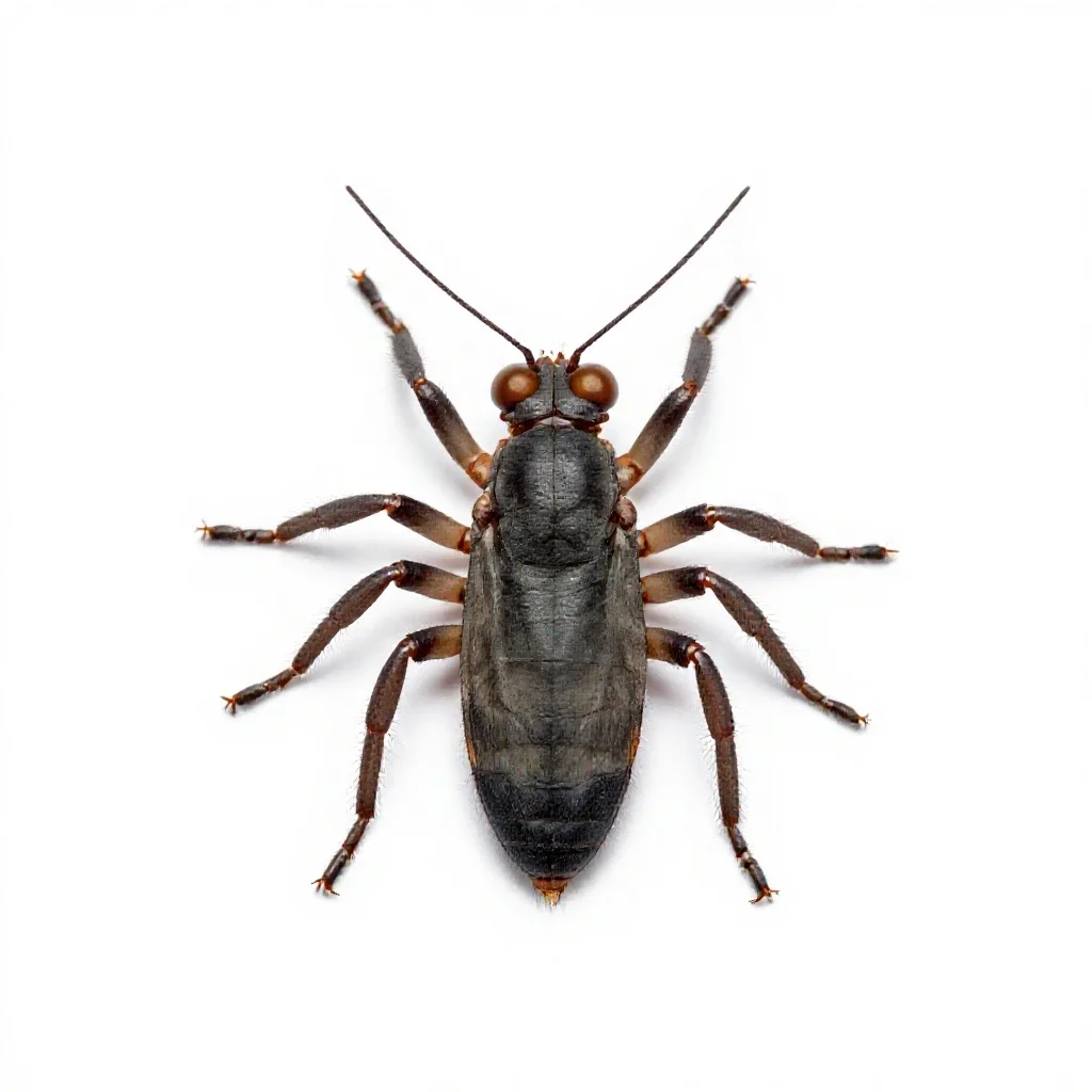 Scorpion fly isolated on a white background