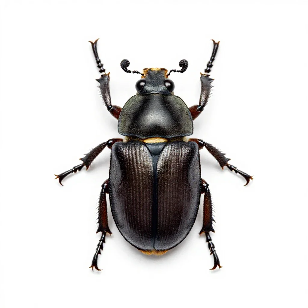 Seed beetle isolated on a white background