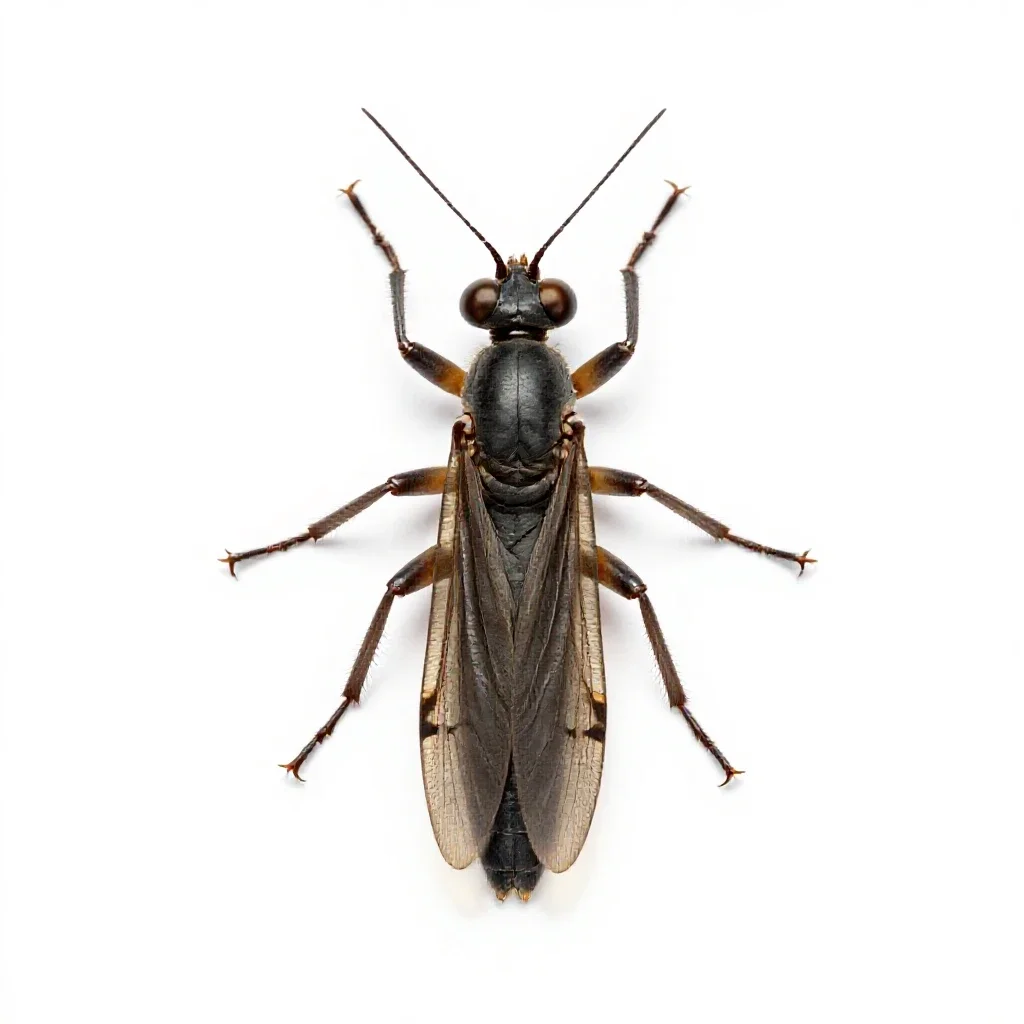 Snakefly isolated on a white background