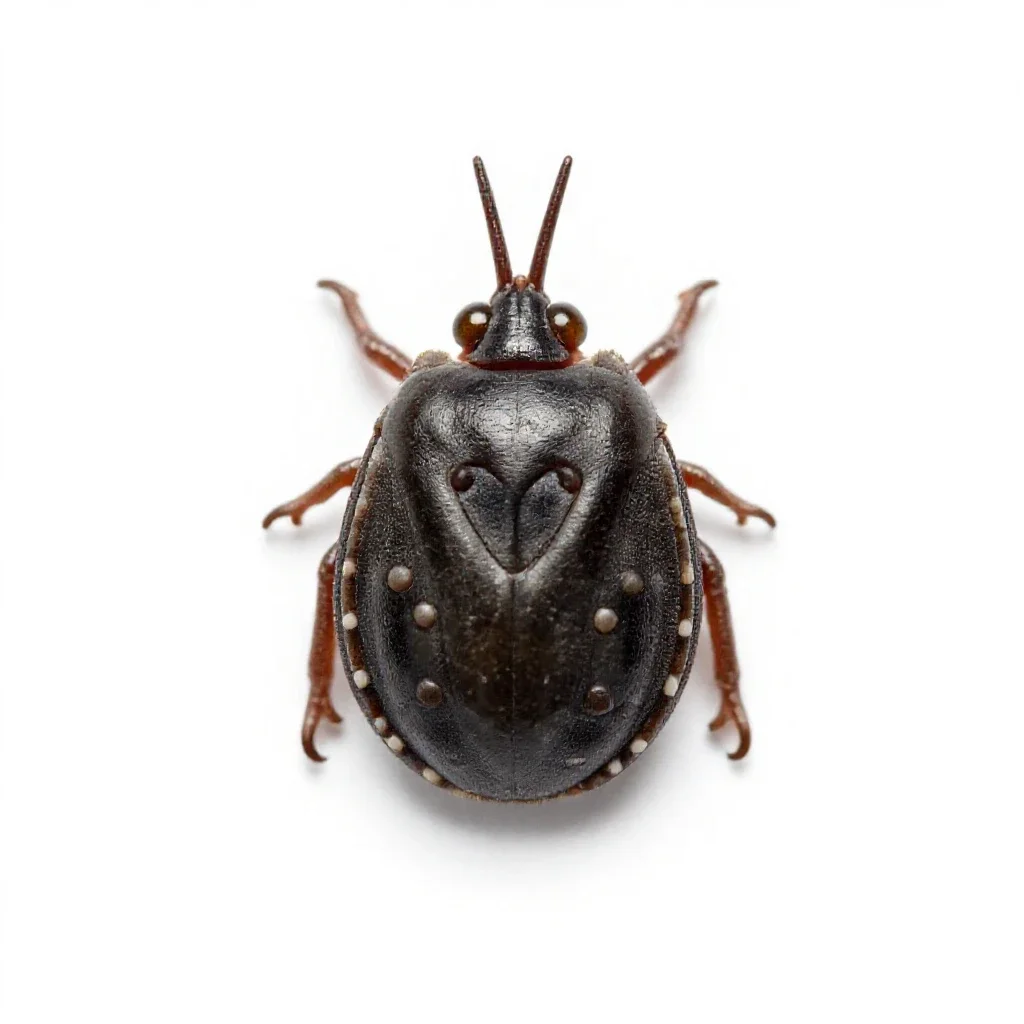 Soft tick isolated on a white background