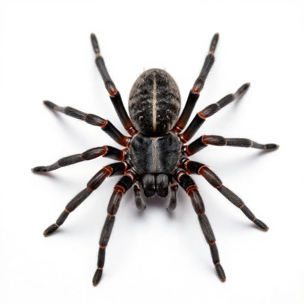 Spider mite isolated on a white background