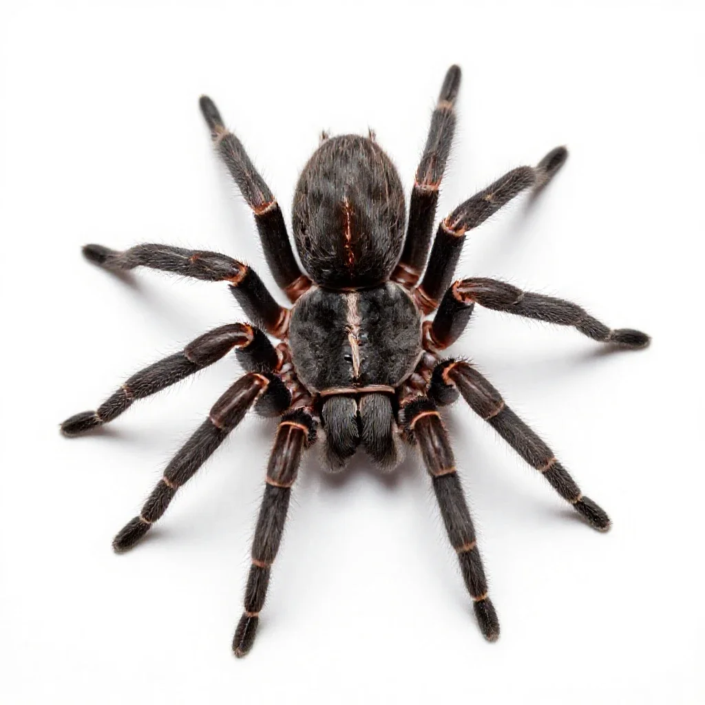 Spider isolated on a white background