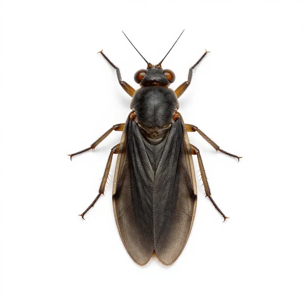 Stonefly isolated on a white background