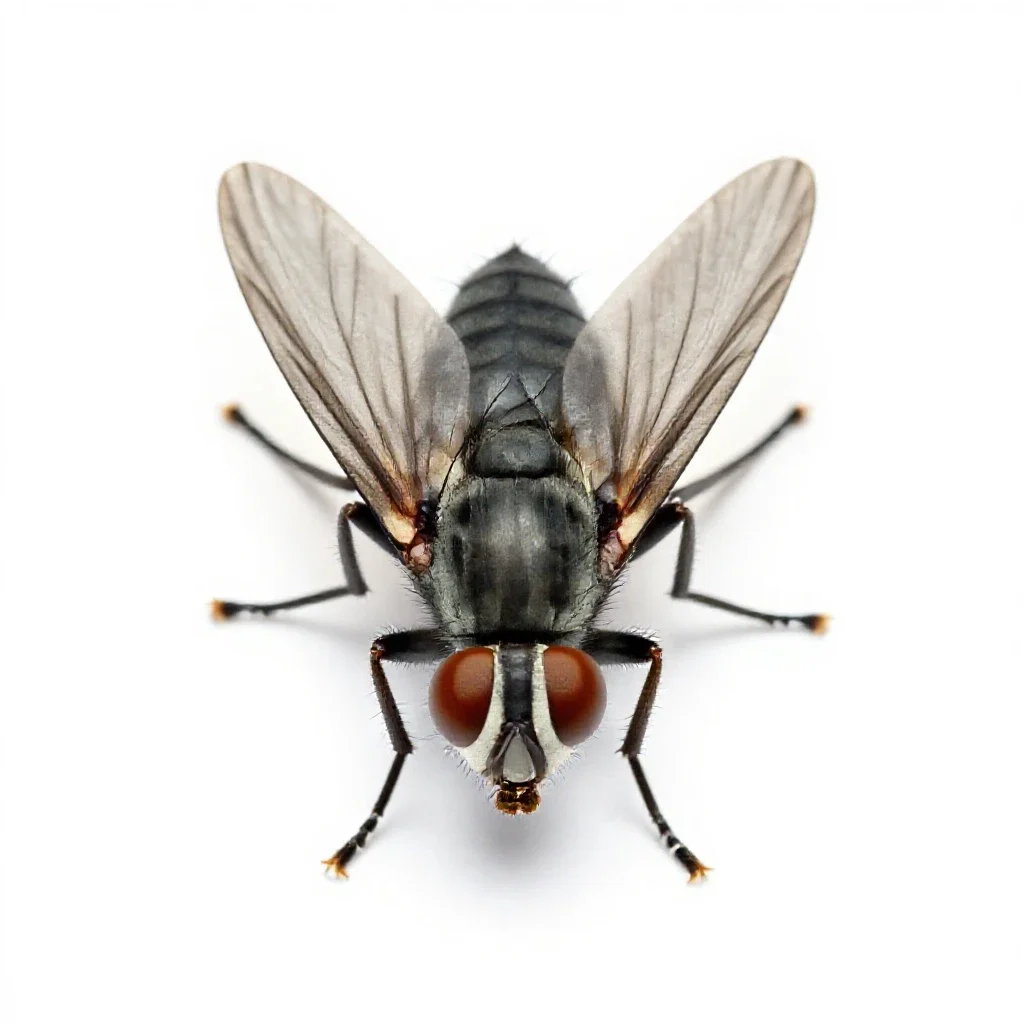Tachina fly isolated on a white background
