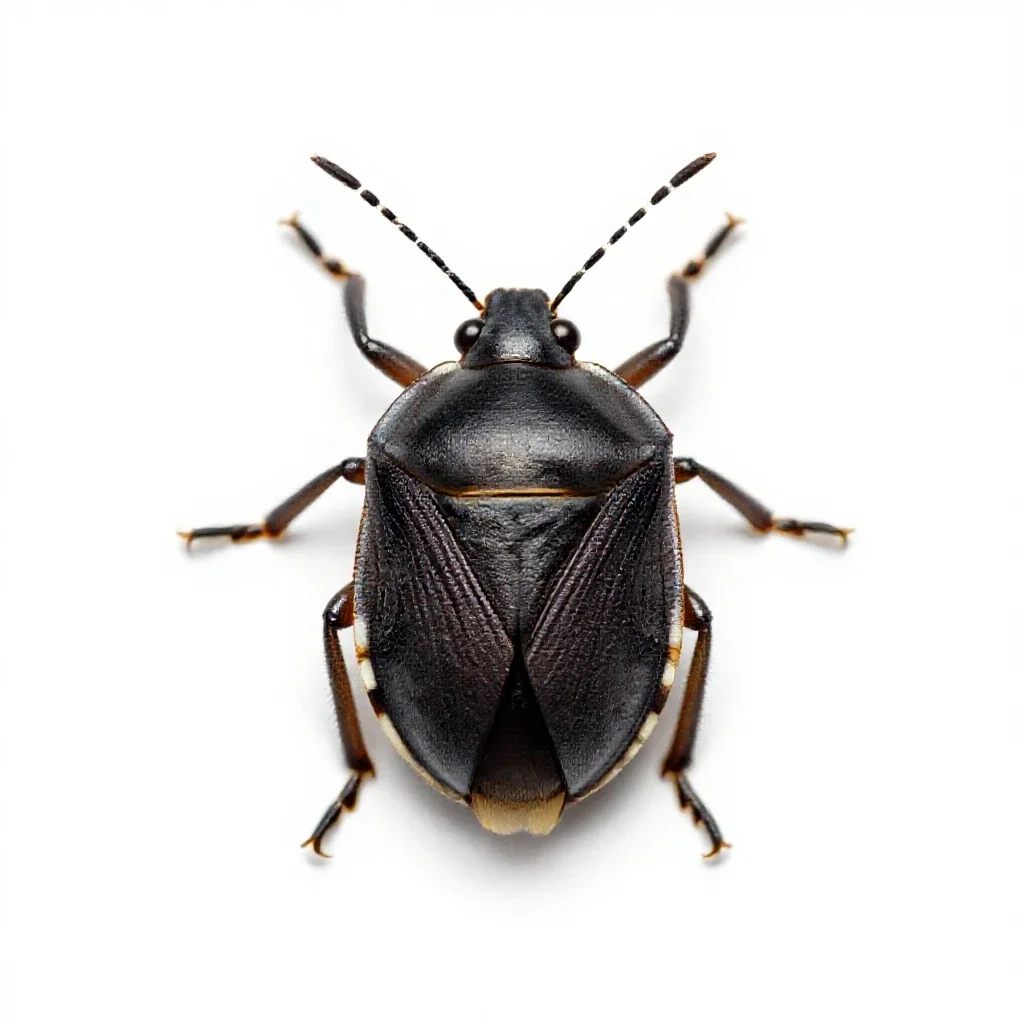 Tarnished plant bug isolated on a white background