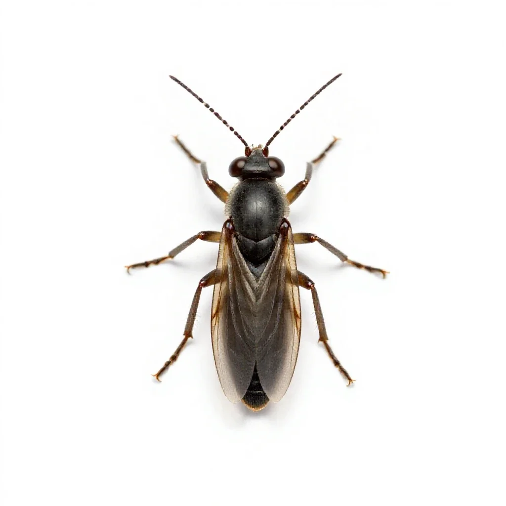 Thrips isolated on a white background
