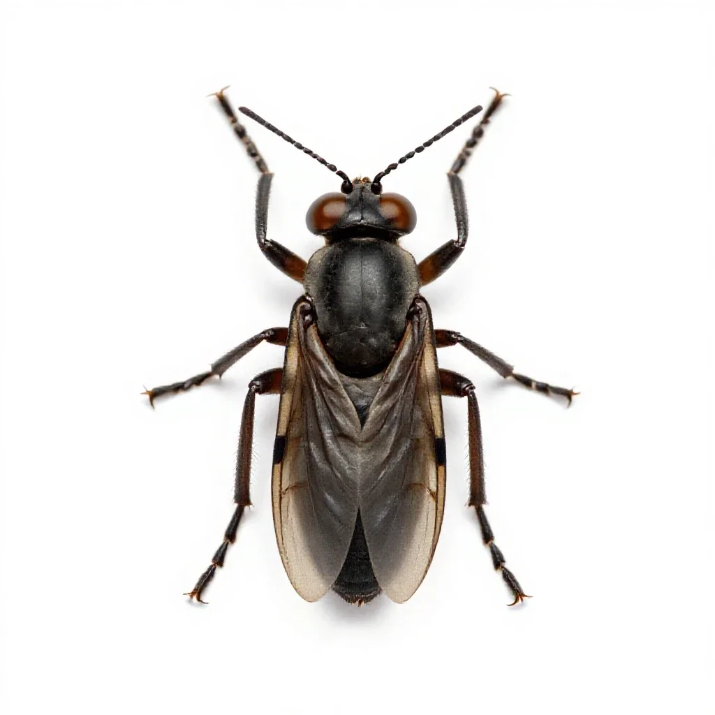 Thysanopter isolated on a white background