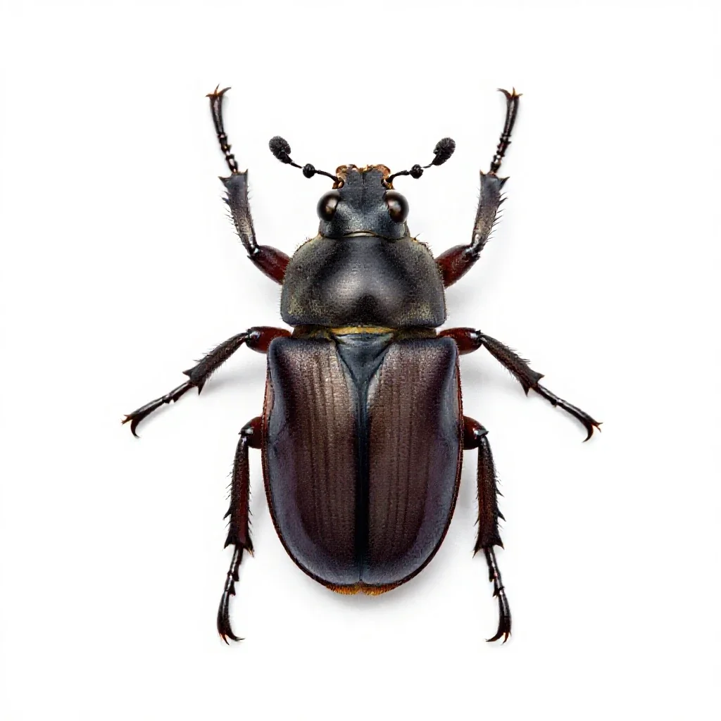 Tiger beetle isolated on a white background