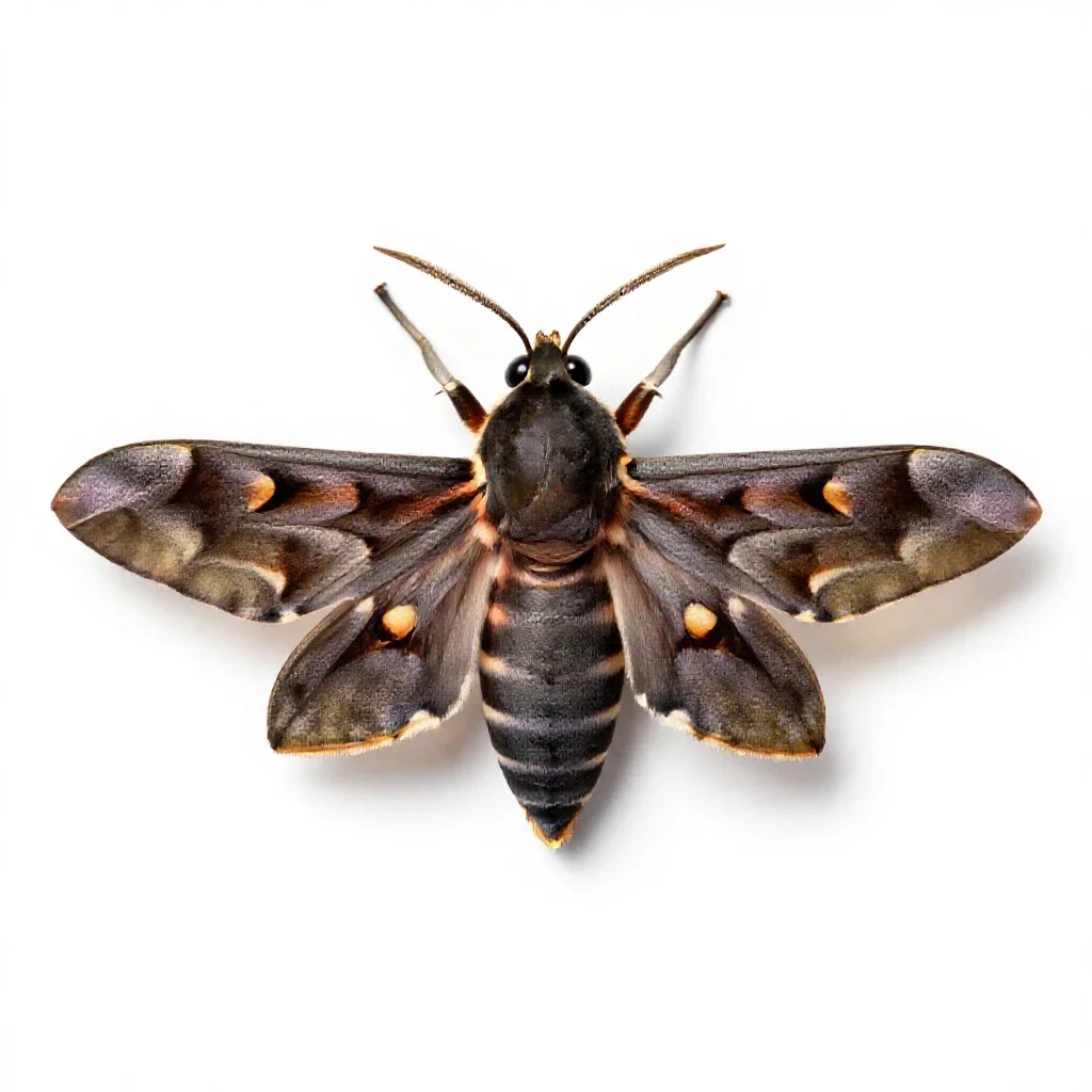 Tiger moth isolated on a white background