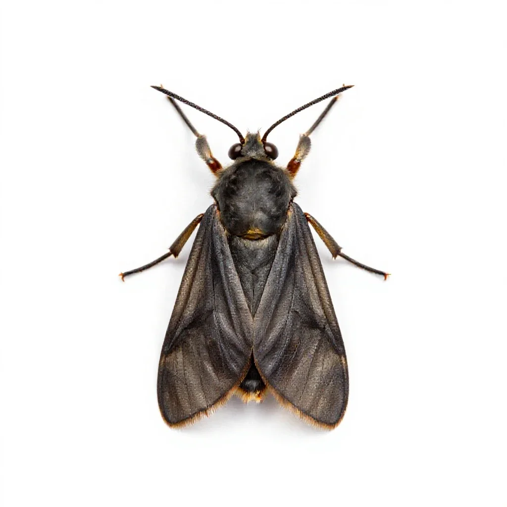 Tineid isolated on a white background