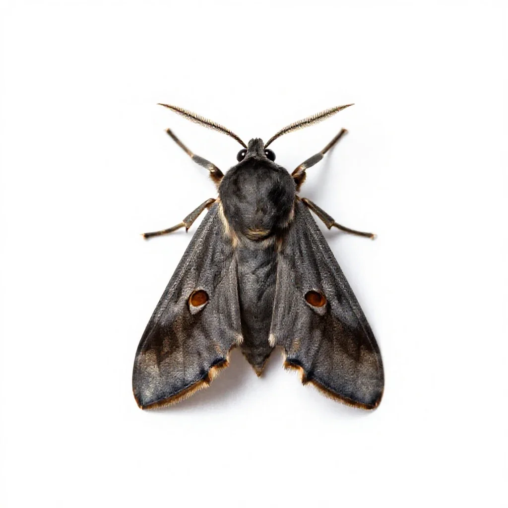 Tobacco moth isolated on a white background