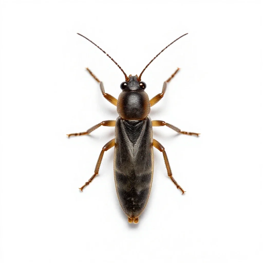 Tobacco thrips isolated on a white background