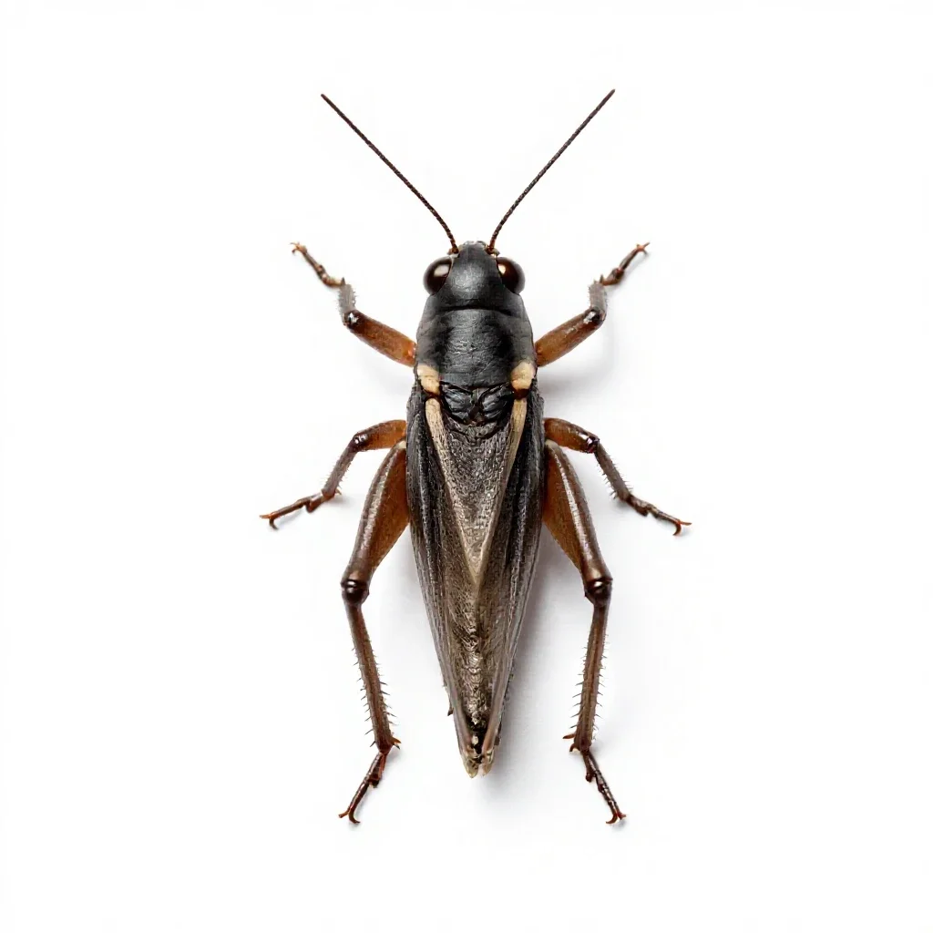 Tree cricket isolated on a white background