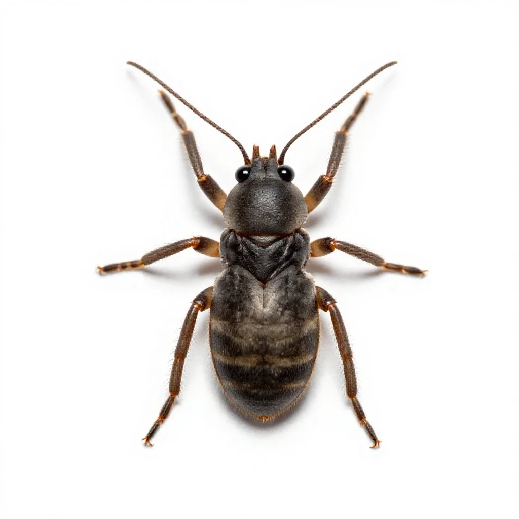 Trombidiid isolated on a white background