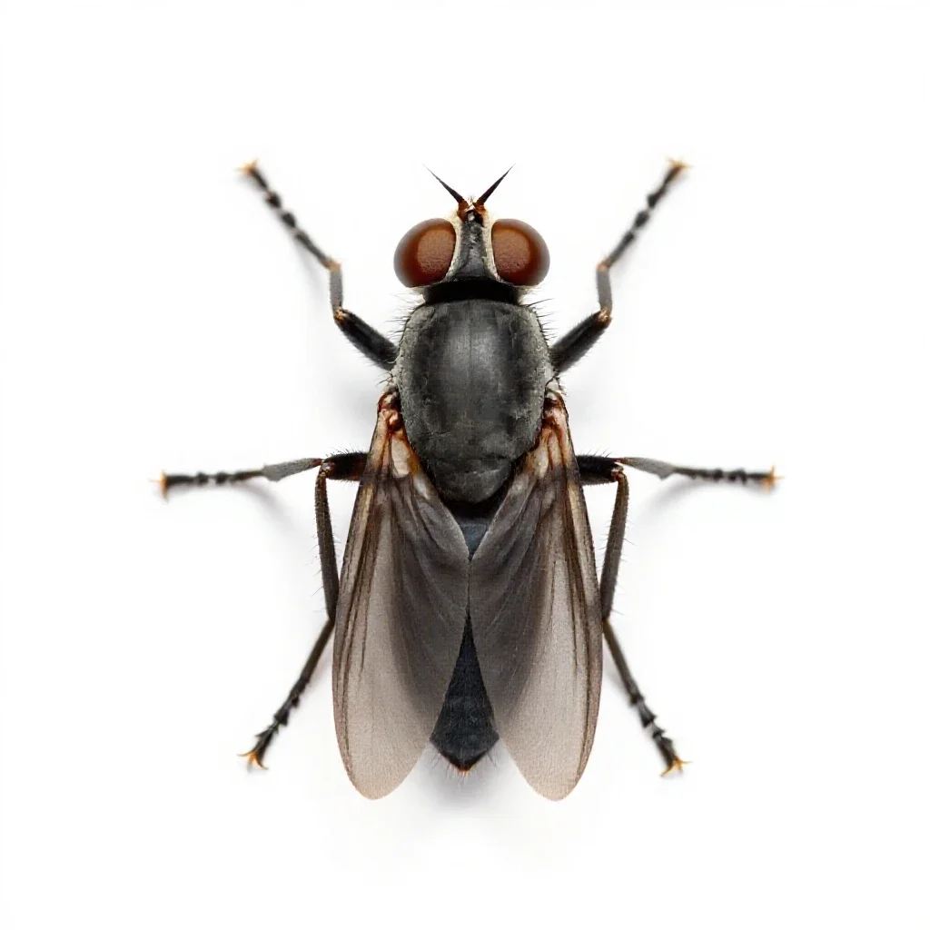 Warble fly isolated on a white background