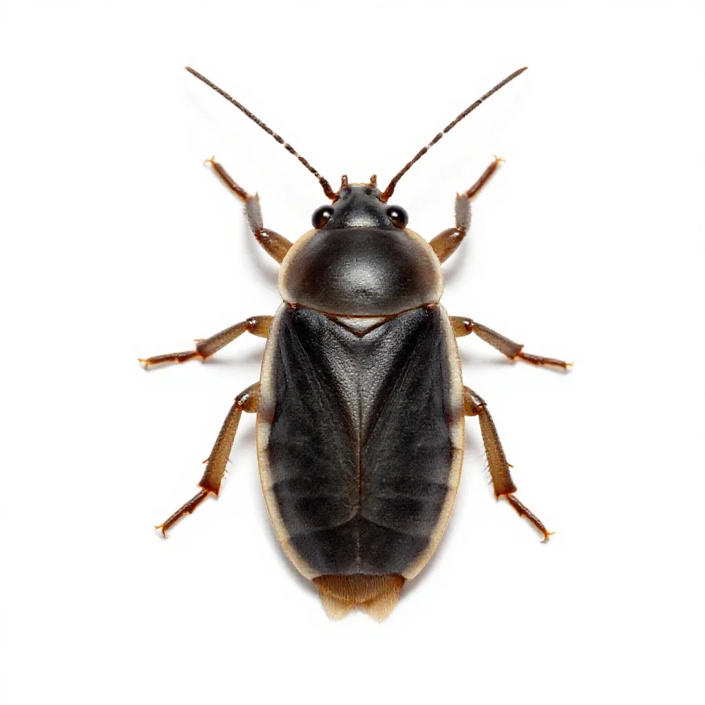Water boatman isolated on a white background