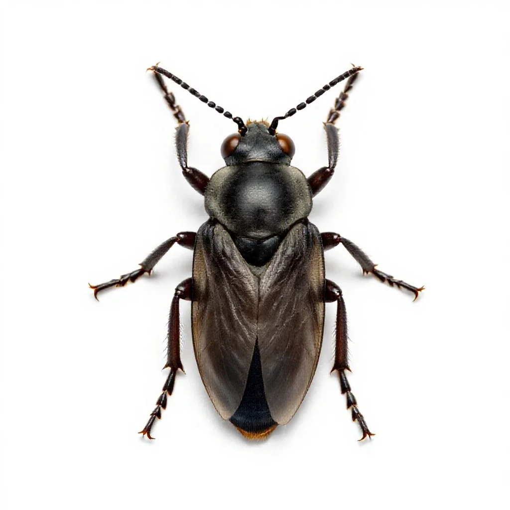 Wax insect isolated on a white background