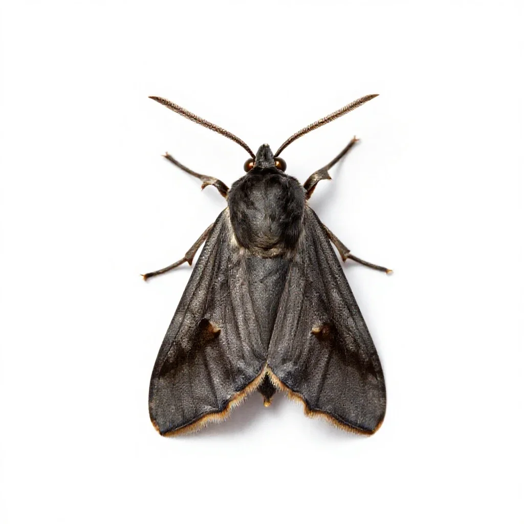 Webbing clothes moth isolated on a white background