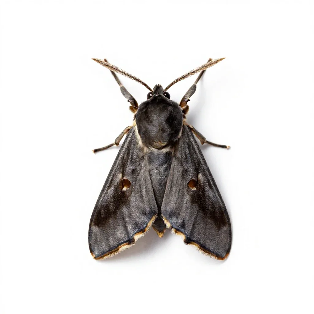 Webworm moth isolated on a white background