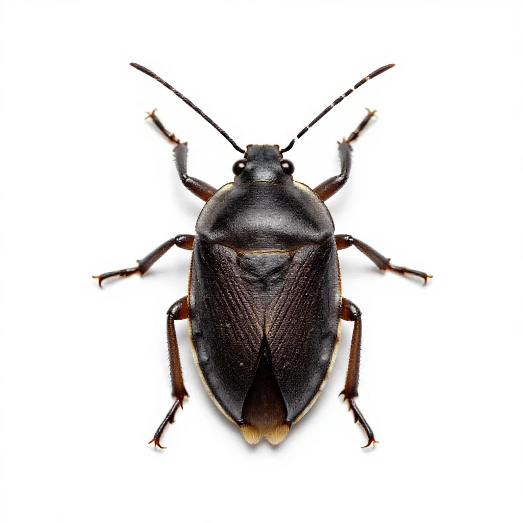 Wheel bug isolated on a white background