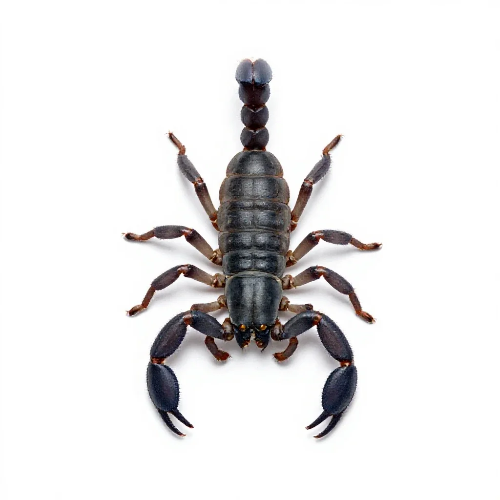 Whip-scorpion isolated on a white background