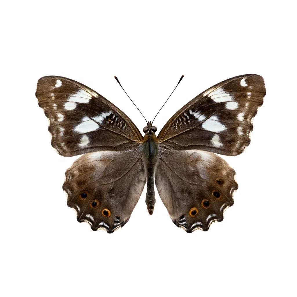 White admiral isolated on a white background