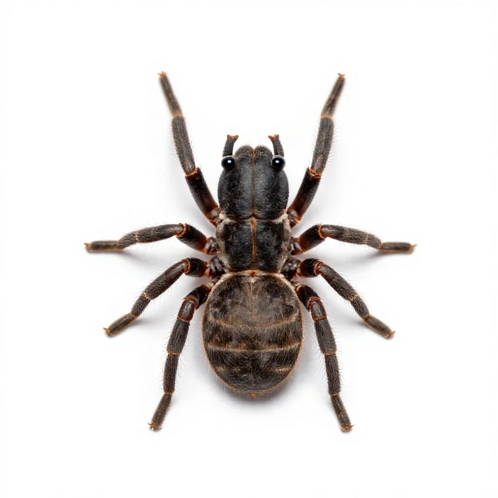 Acarid isolated on a white background