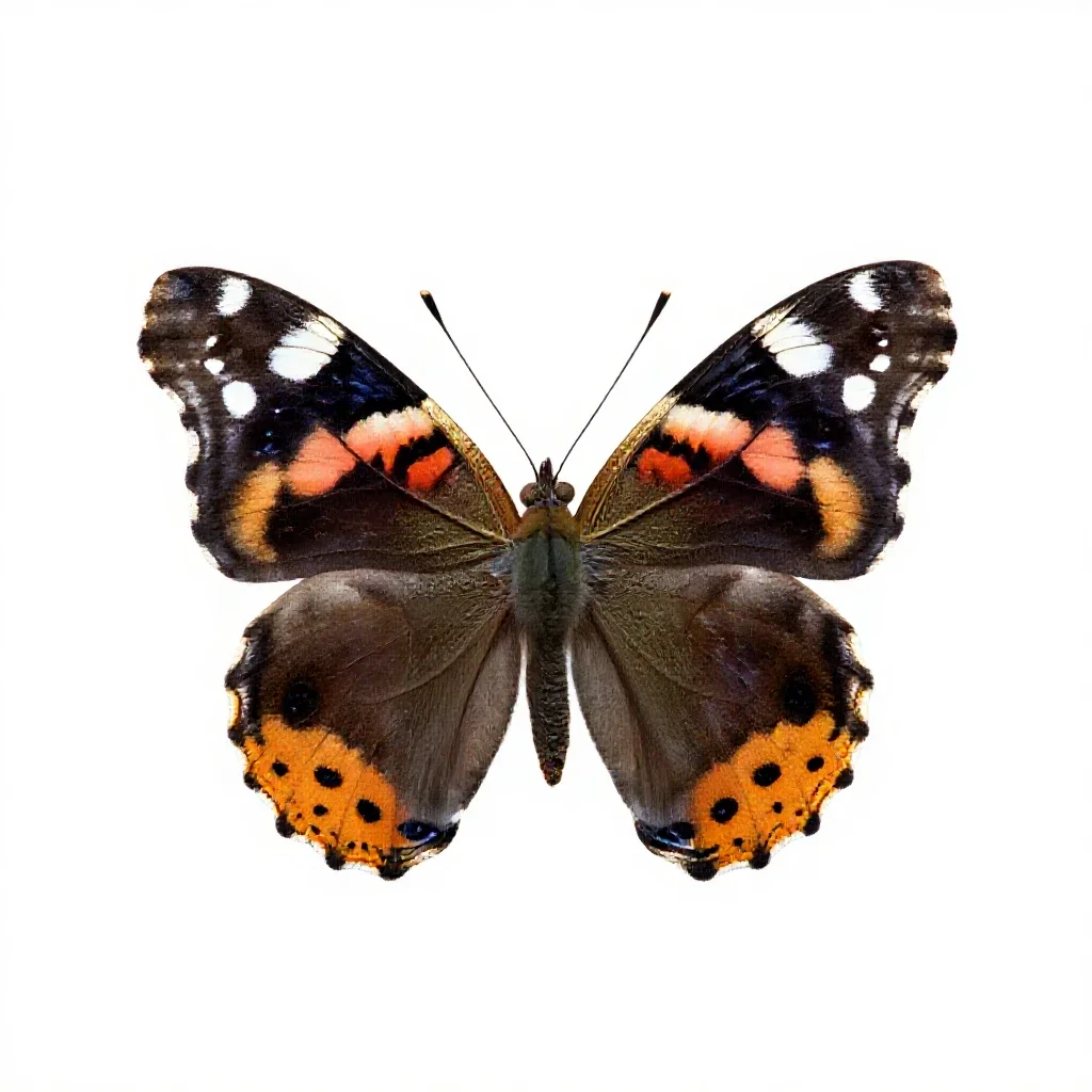 Admiral isolated on a white background