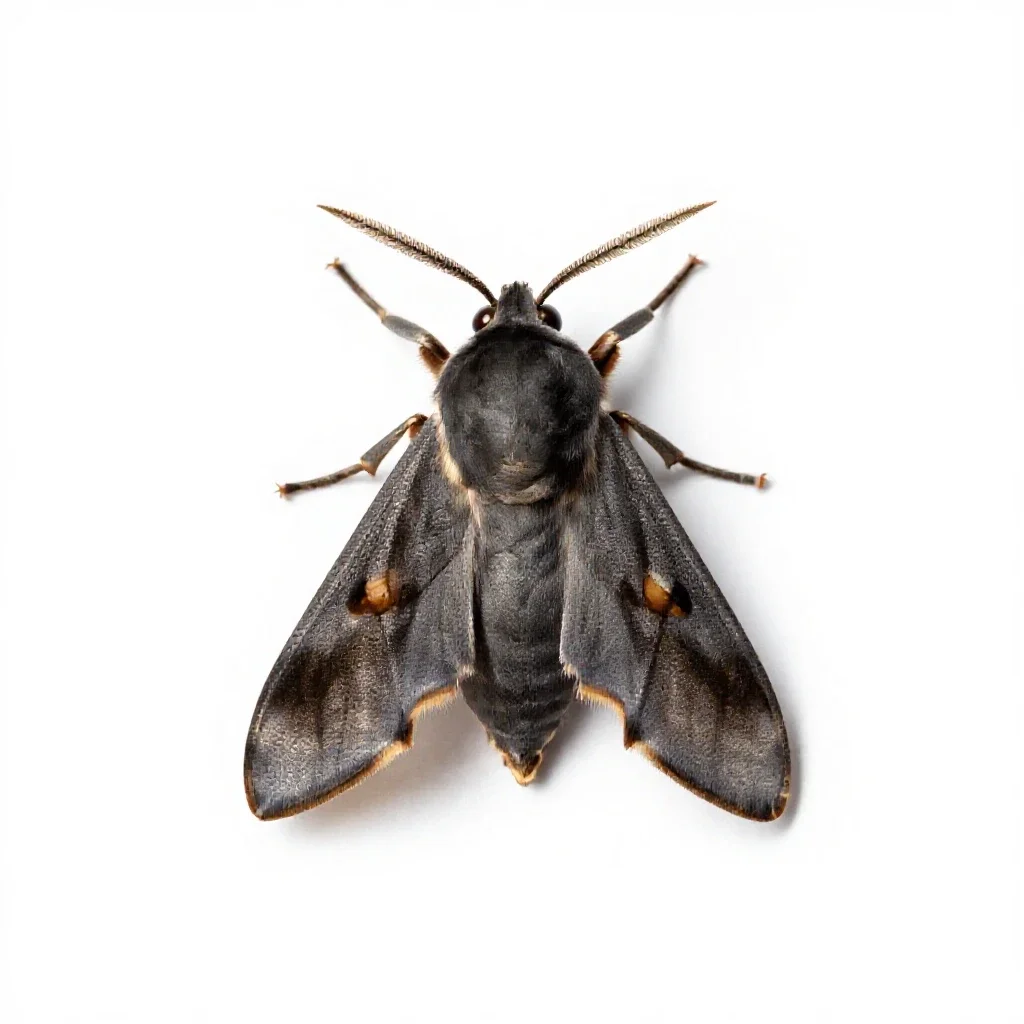 Almond moth isolated on a white background