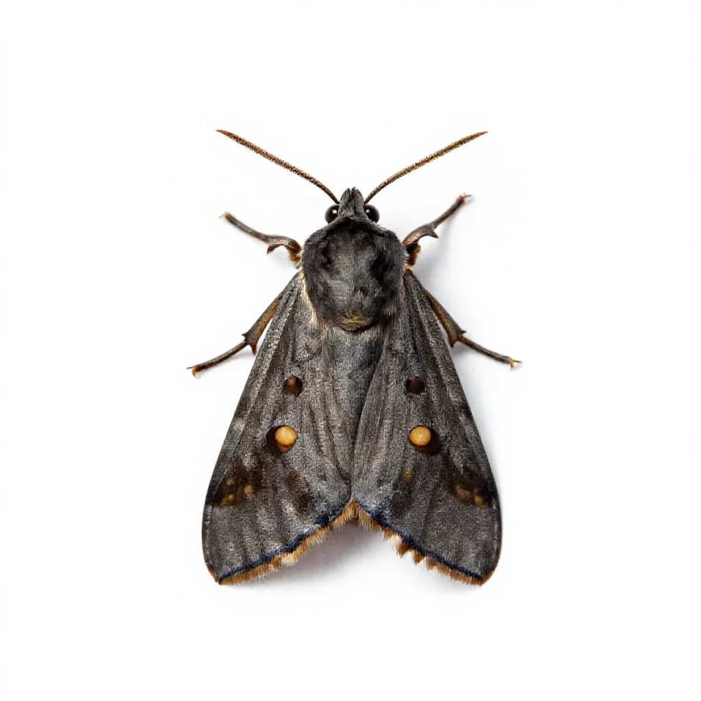 Angoumois moth isolated on a white background