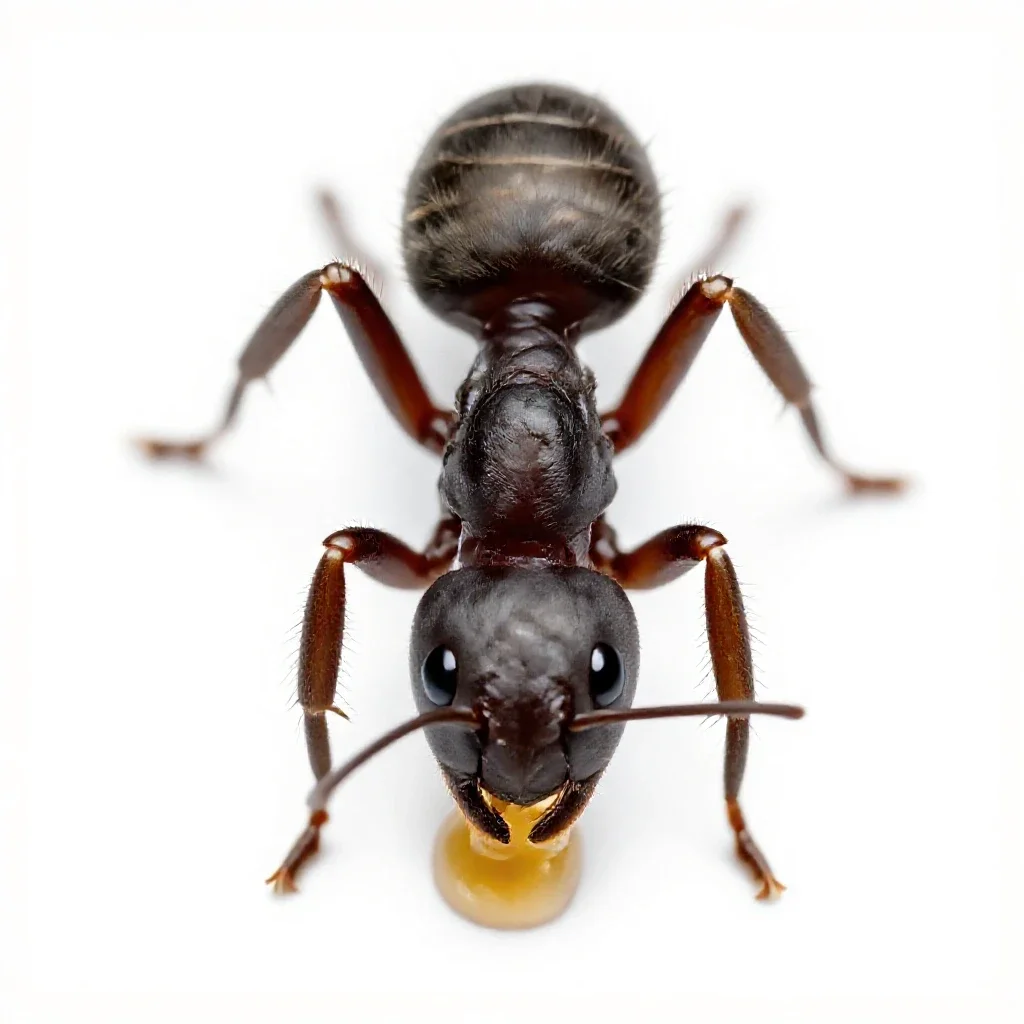 Ant cow isolated on a white background