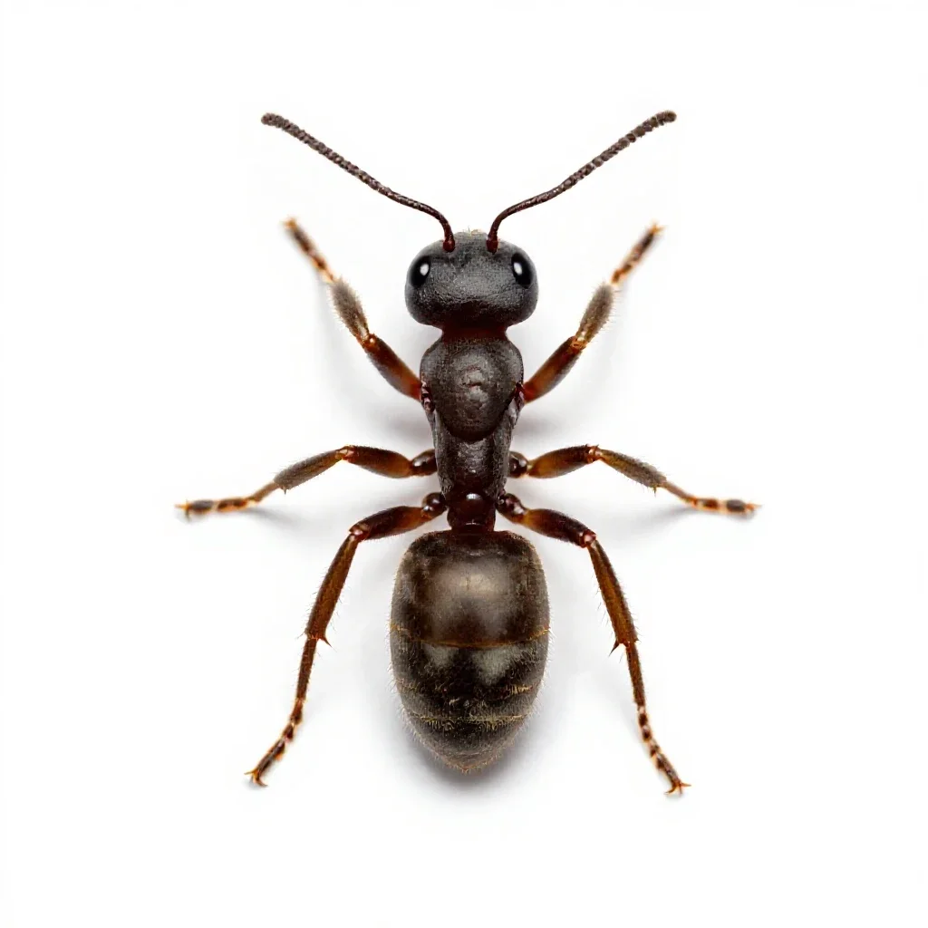 Ant isolated on a white background