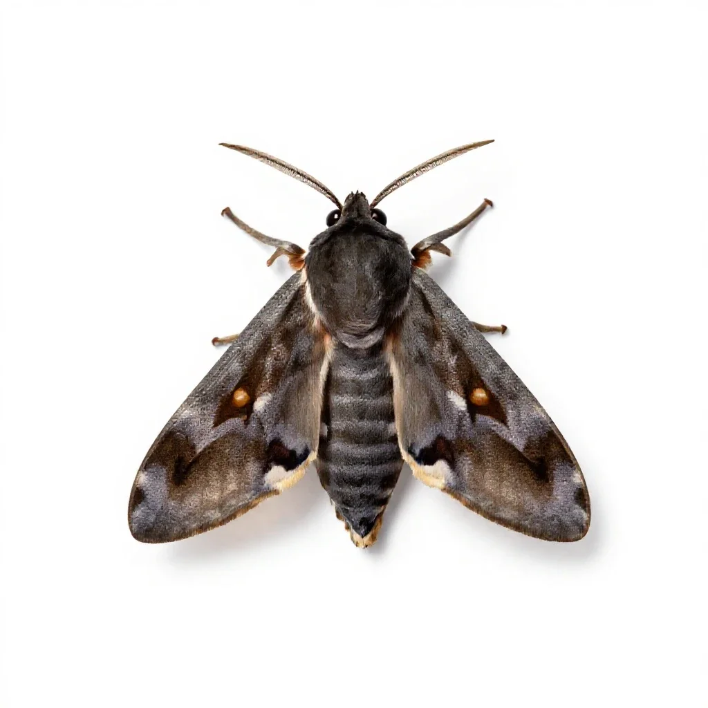 Arctiid isolated on a white background