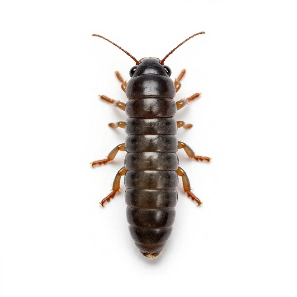 Armyworm isolated on a white background