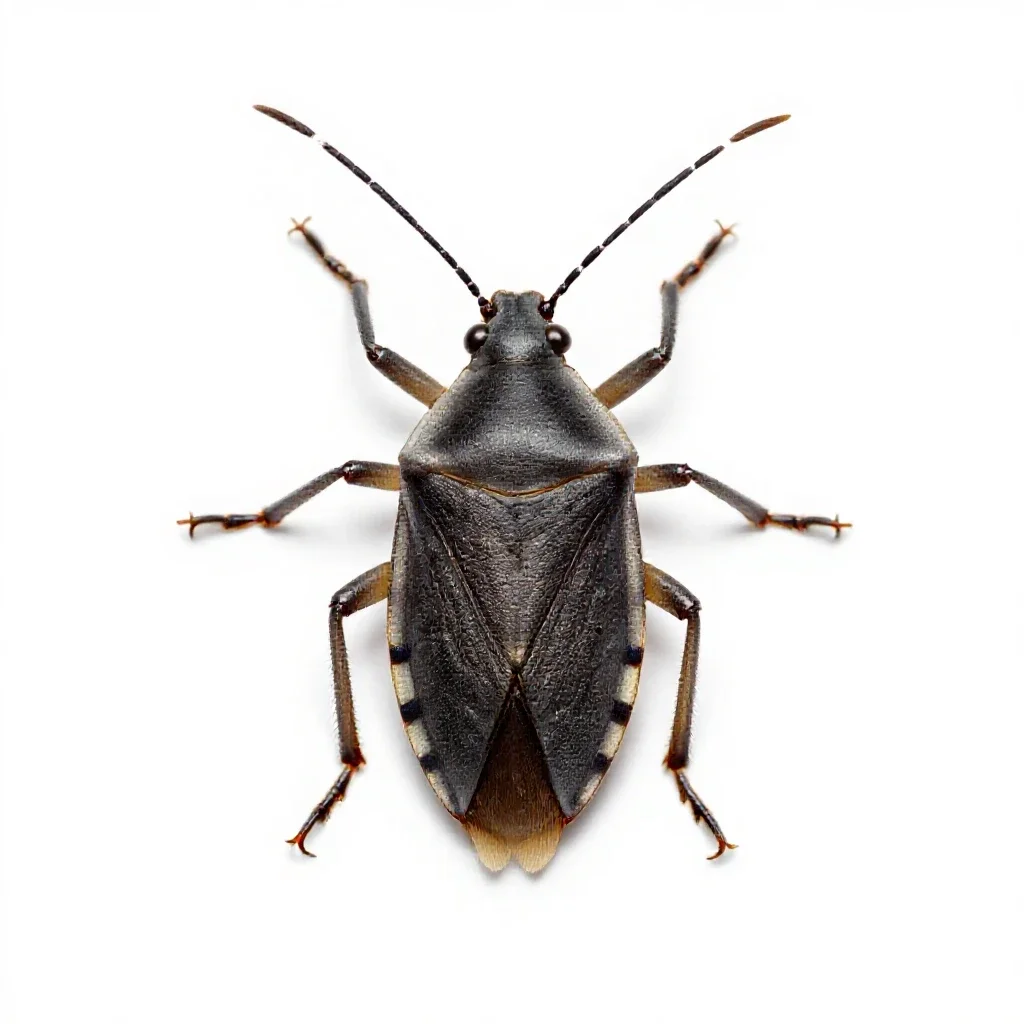 Assassin bug isolated on a white background
