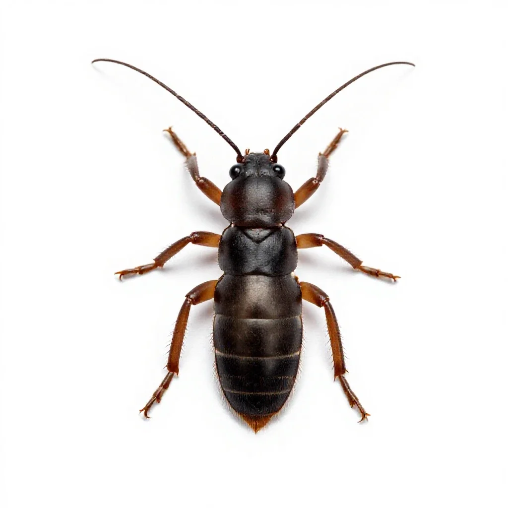 Earwig isolated on a white background