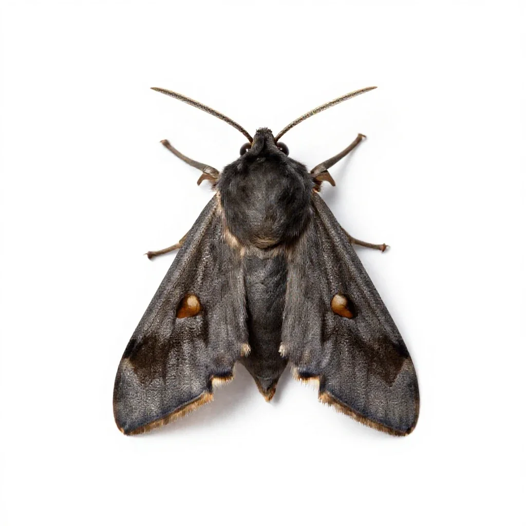 Eggar isolated on a white background
