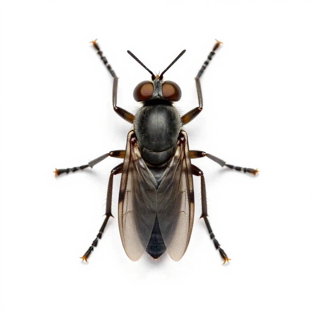 Ichneumon fly isolated on a white background