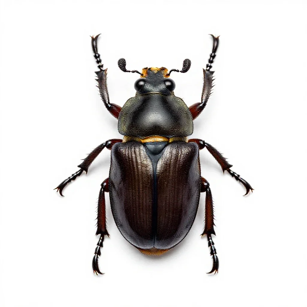 Oil beetle isolated on a white background