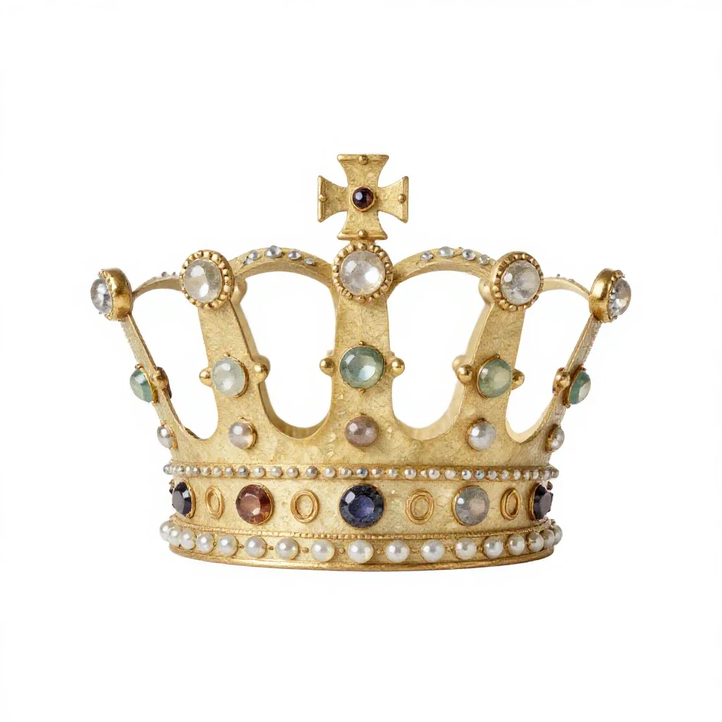 Crown jewel isolated on a white background