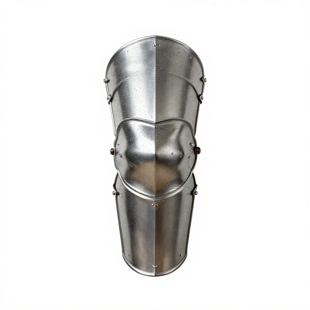 Knee piece isolated on a white background