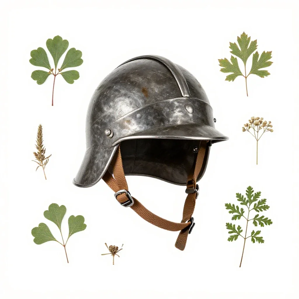 Morion isolated on a white background