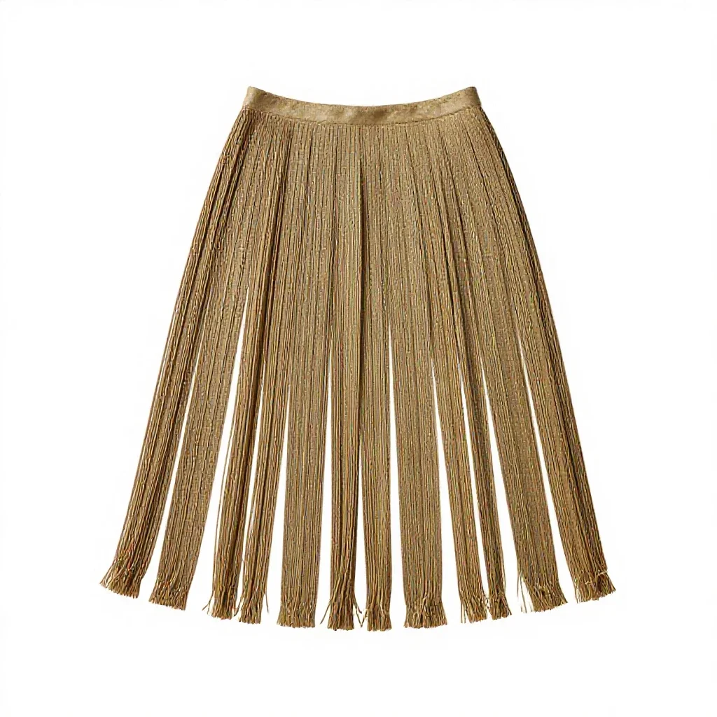 Skirt of tasses isolated on a white background