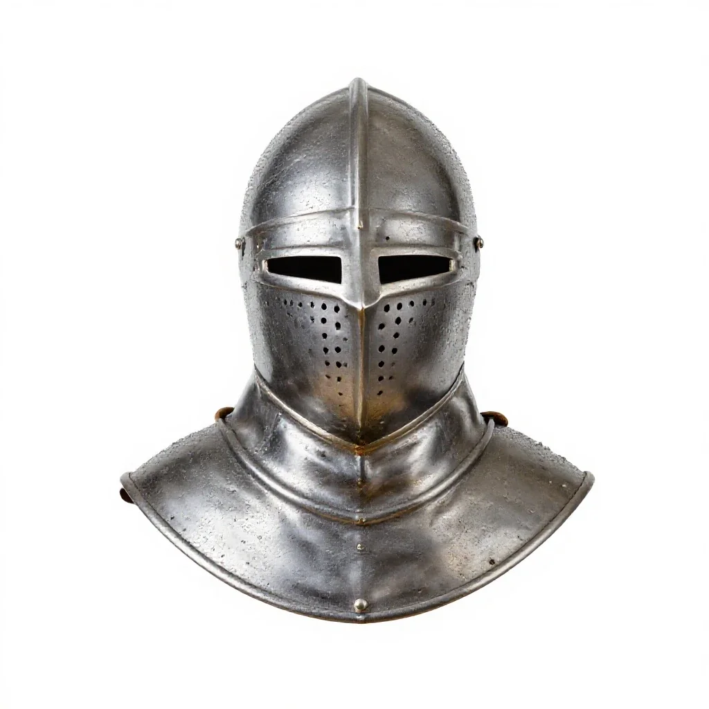 Armet isolated on a white background